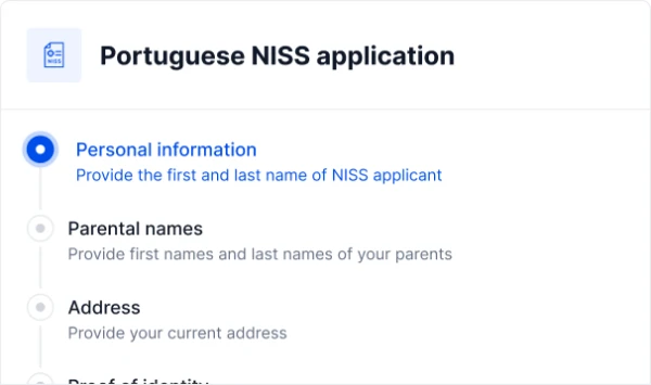 Solicitud portuguesa de NISS